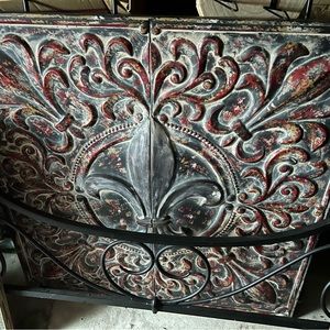 BOUGHT FROM HOBBY LOBBY NEVER USED BEEN IN STORAGE. HUGE METAL DECOR . 2